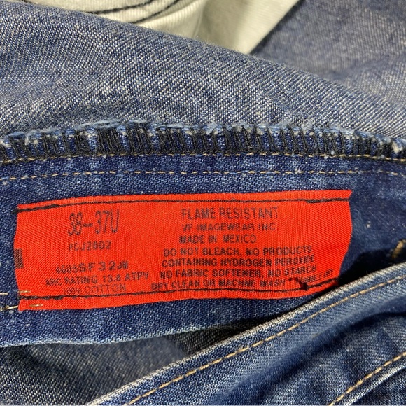 Bulwark Jeans men 38 FR Protective Jeans Straight leg Cotton Denim jeans - Picture 4 of 8